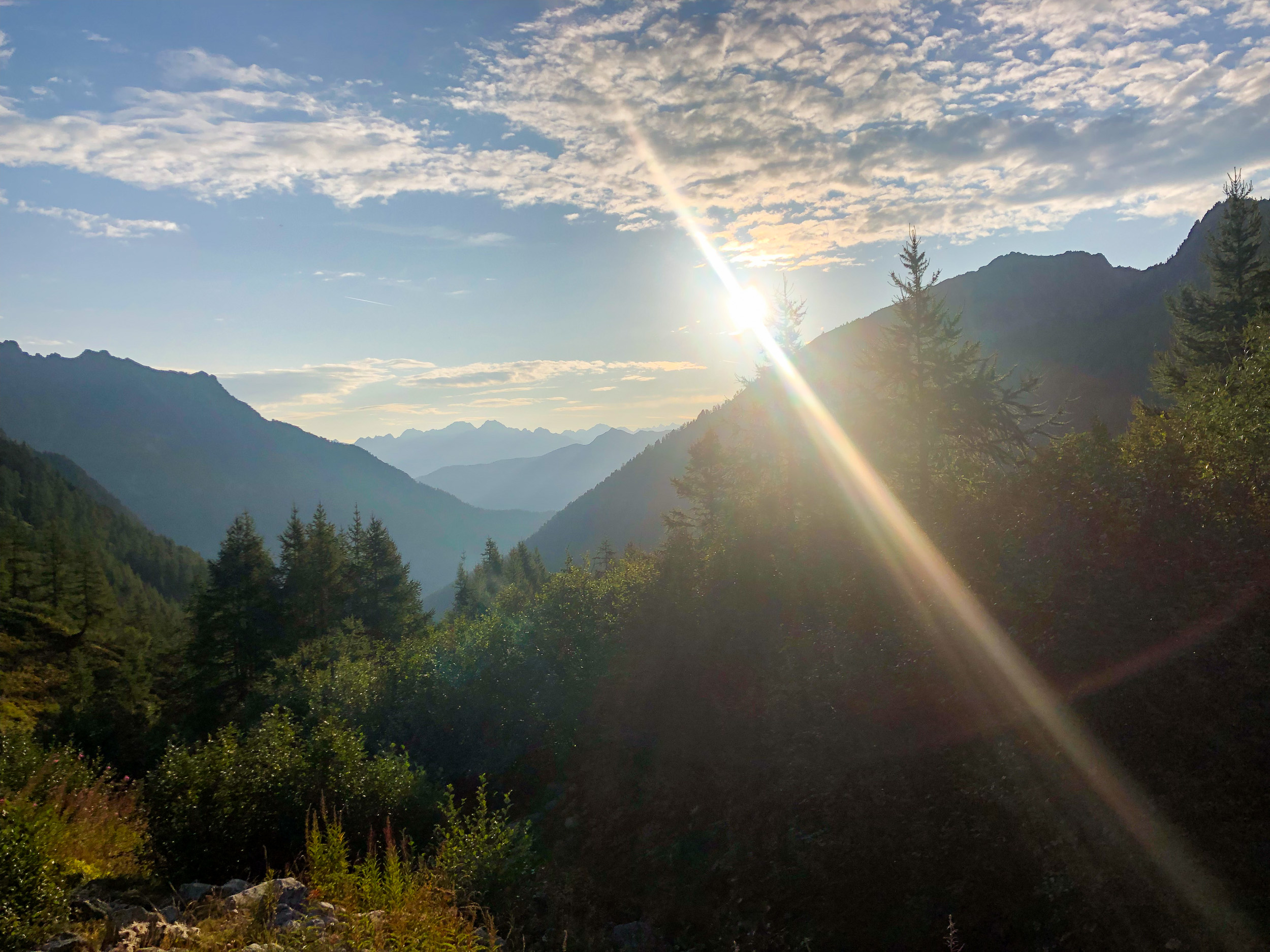 По дороге на перевал