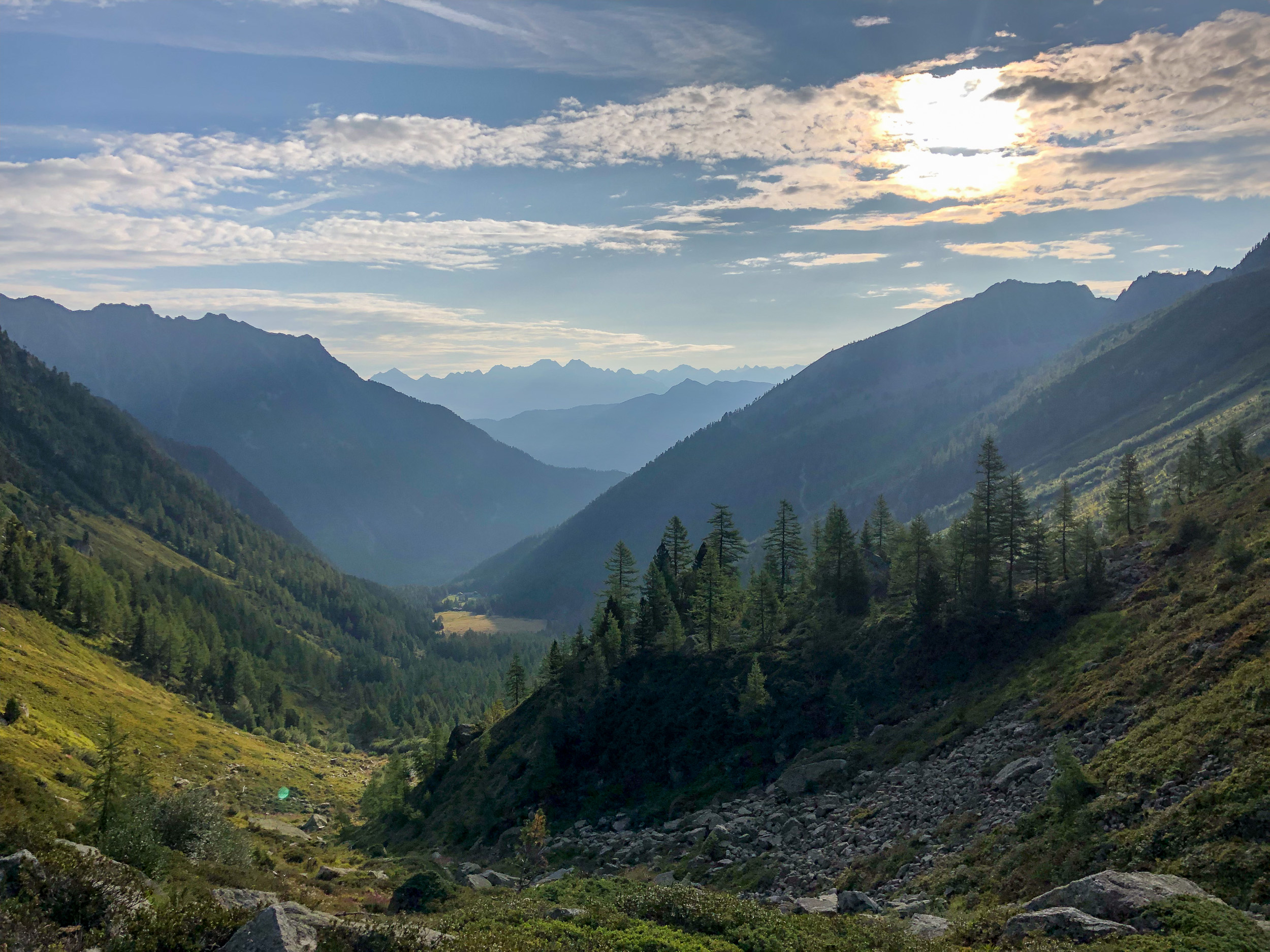 По дороге на перевал