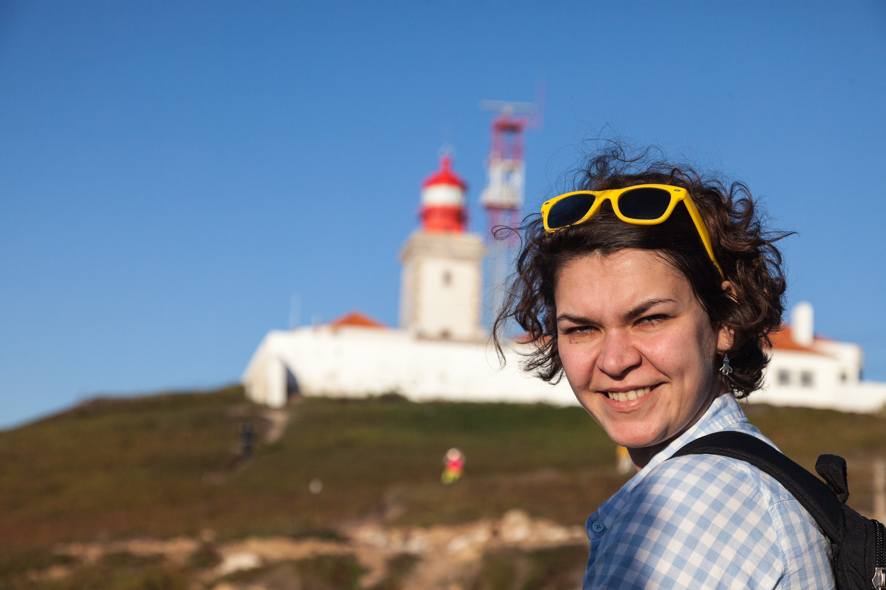 Ю и маяк на мысе Рока