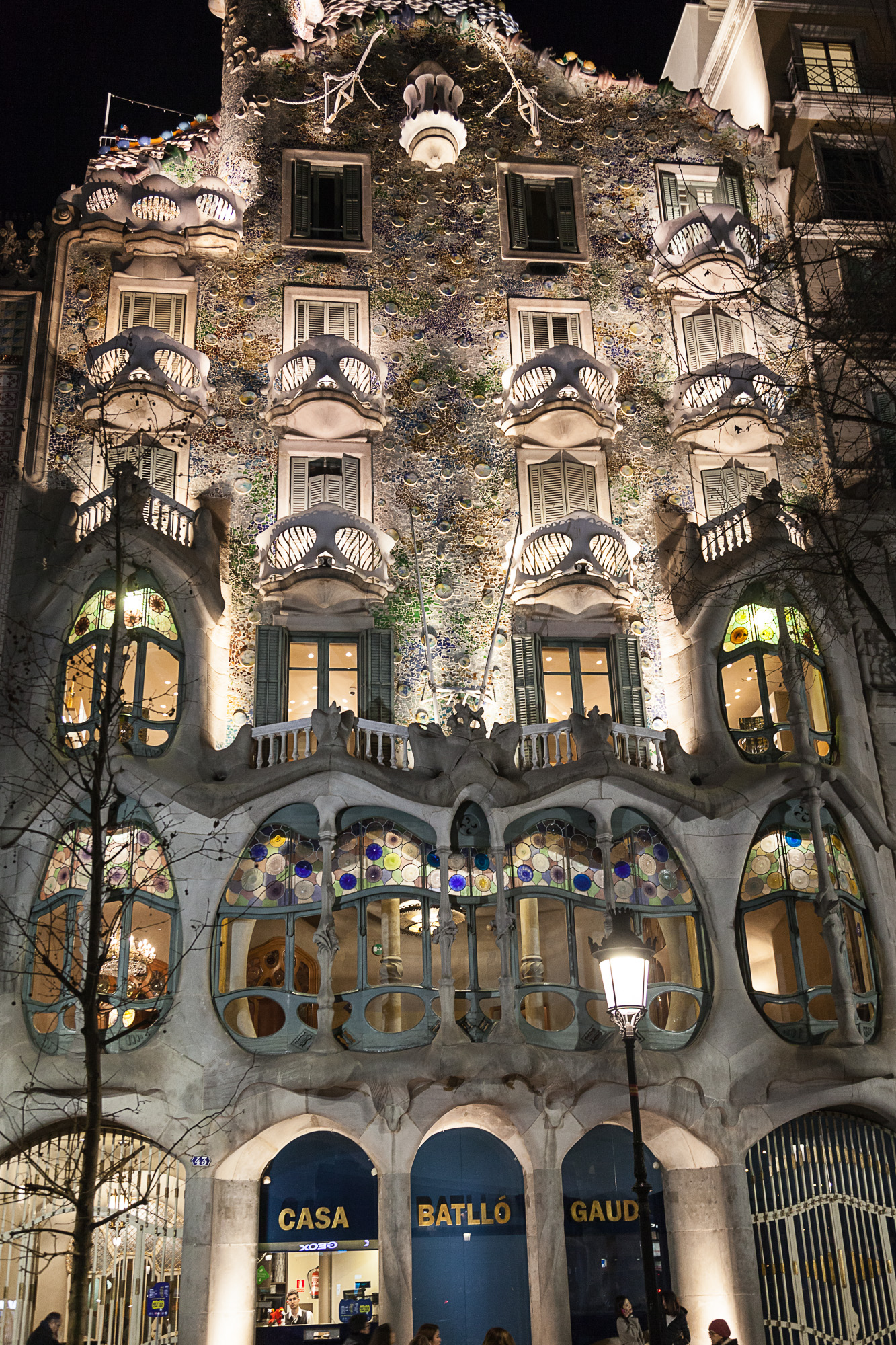 Дом Бальо ночью