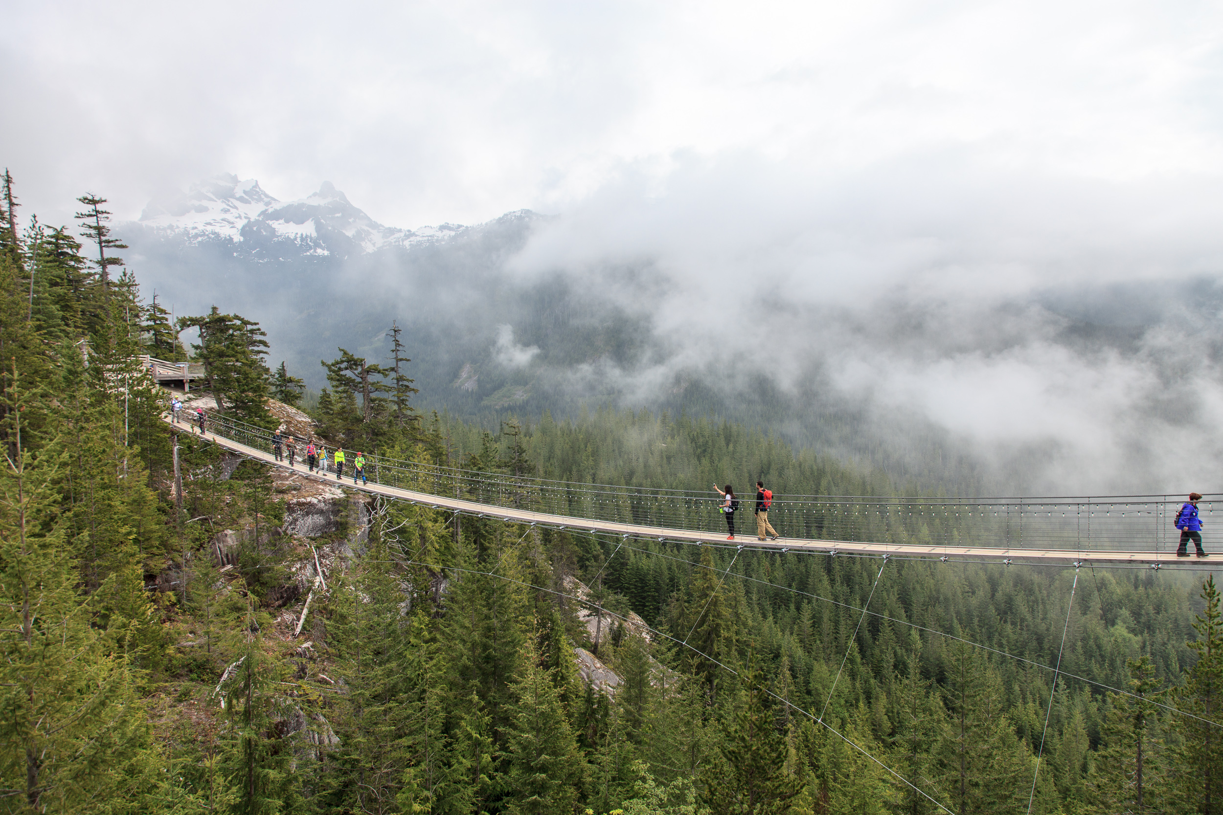 Подвесной мост у верхней смотровой