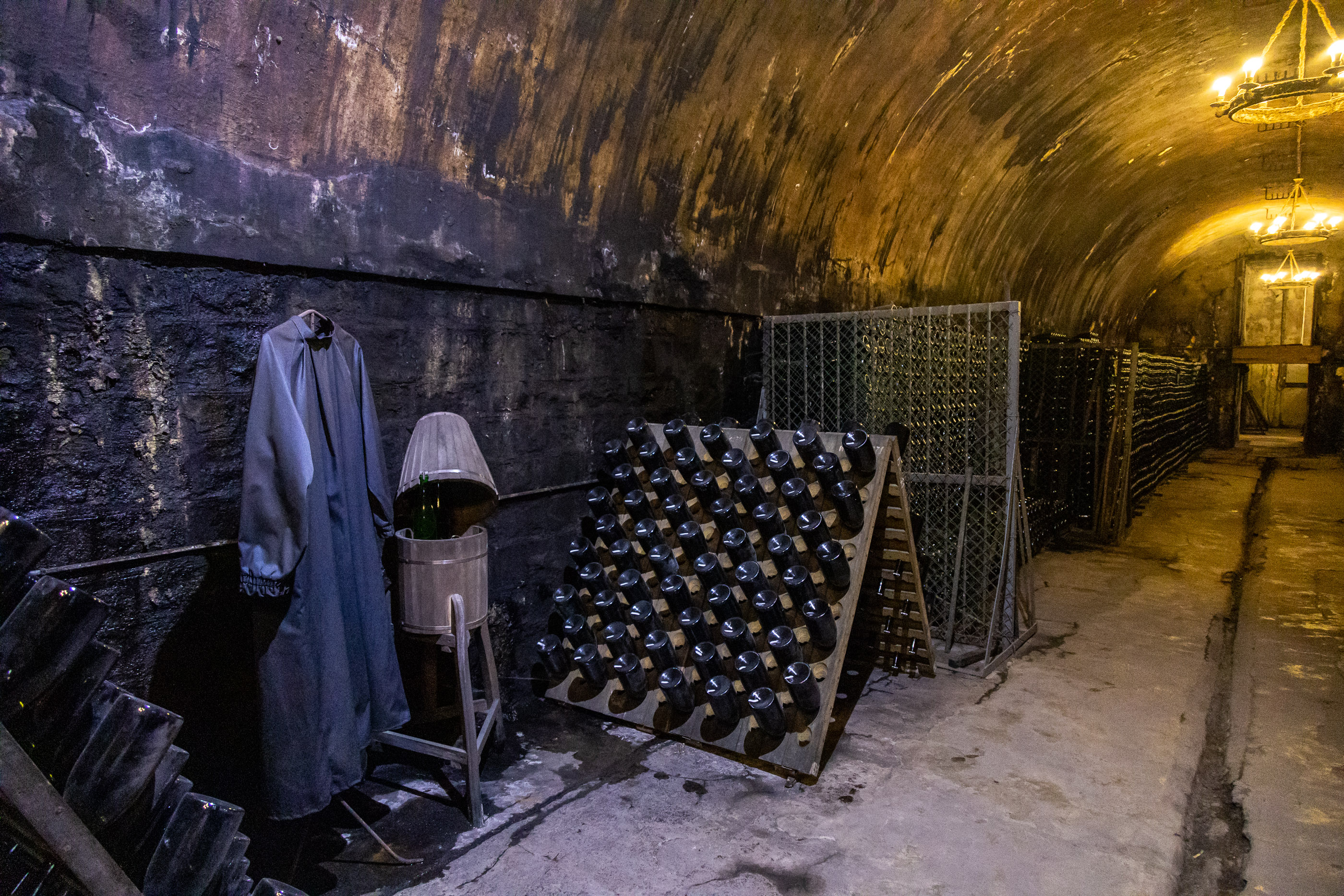 Стенд, демонстрирующий процесс ремюажа и дегоржажа