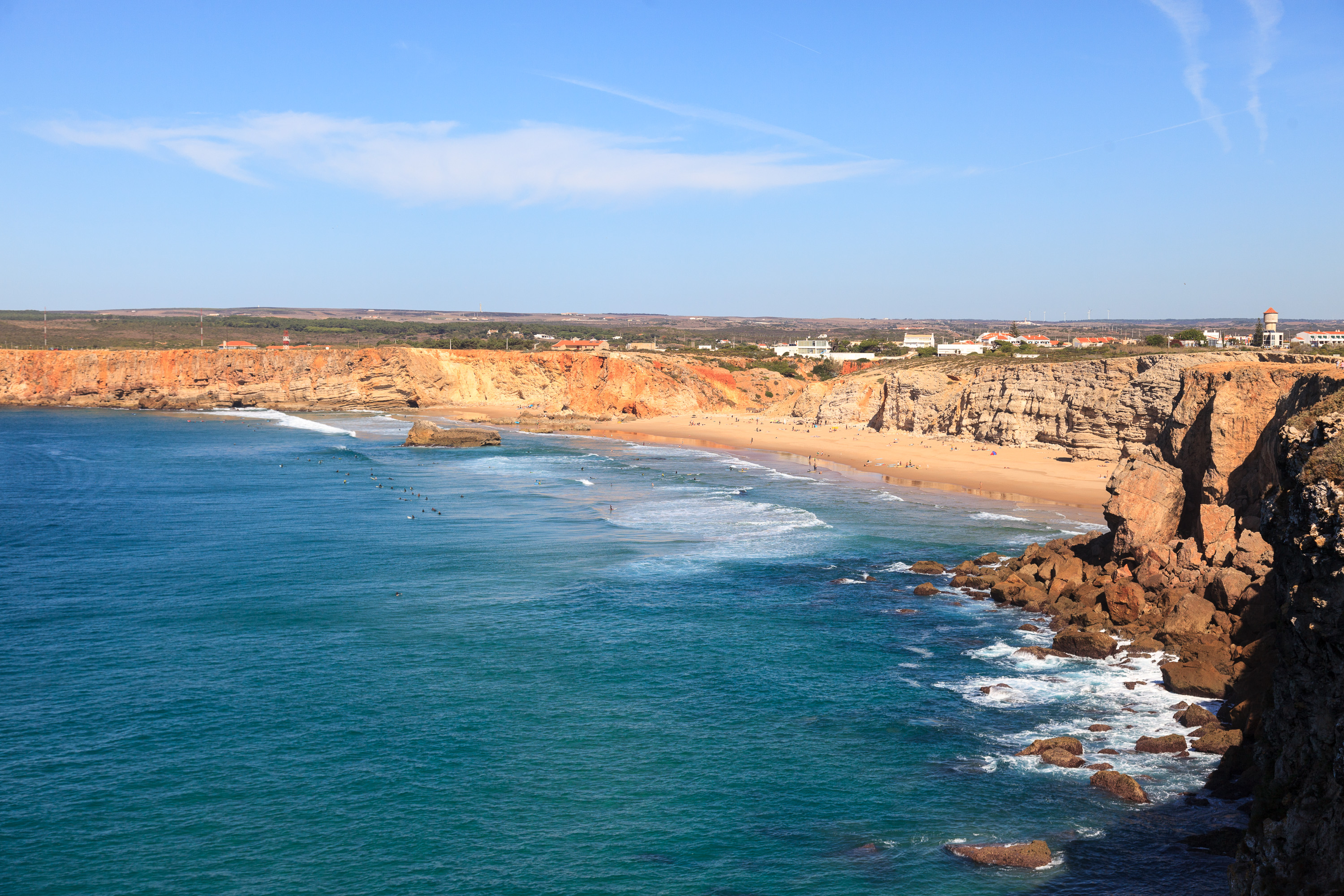 Пляж Tonel, вид с мыса Сагреш