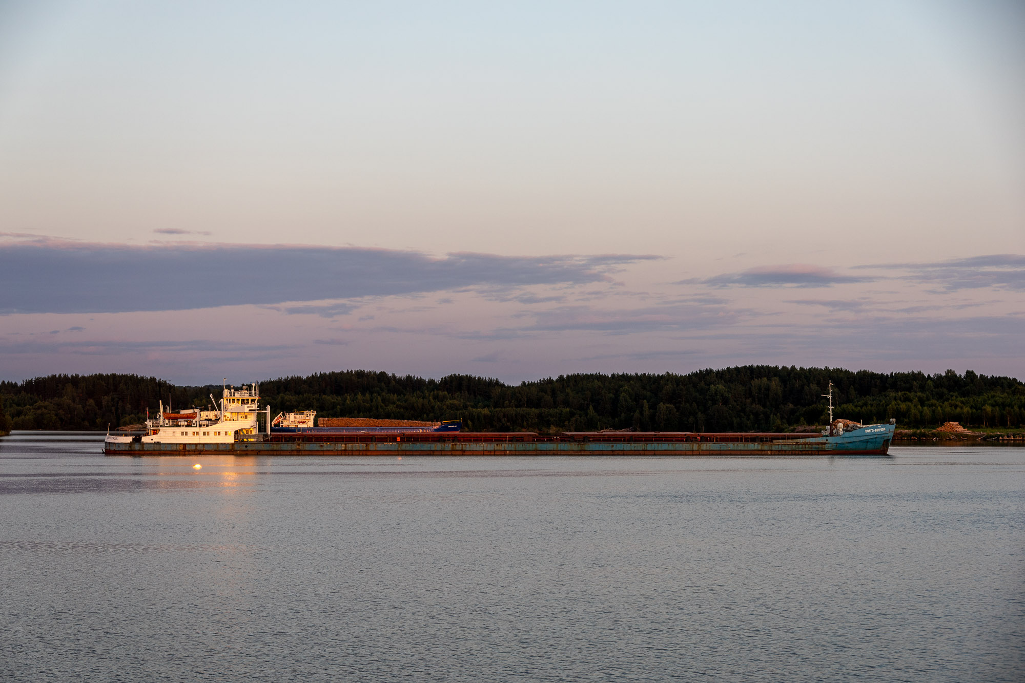 Баржи на Волго-Балте