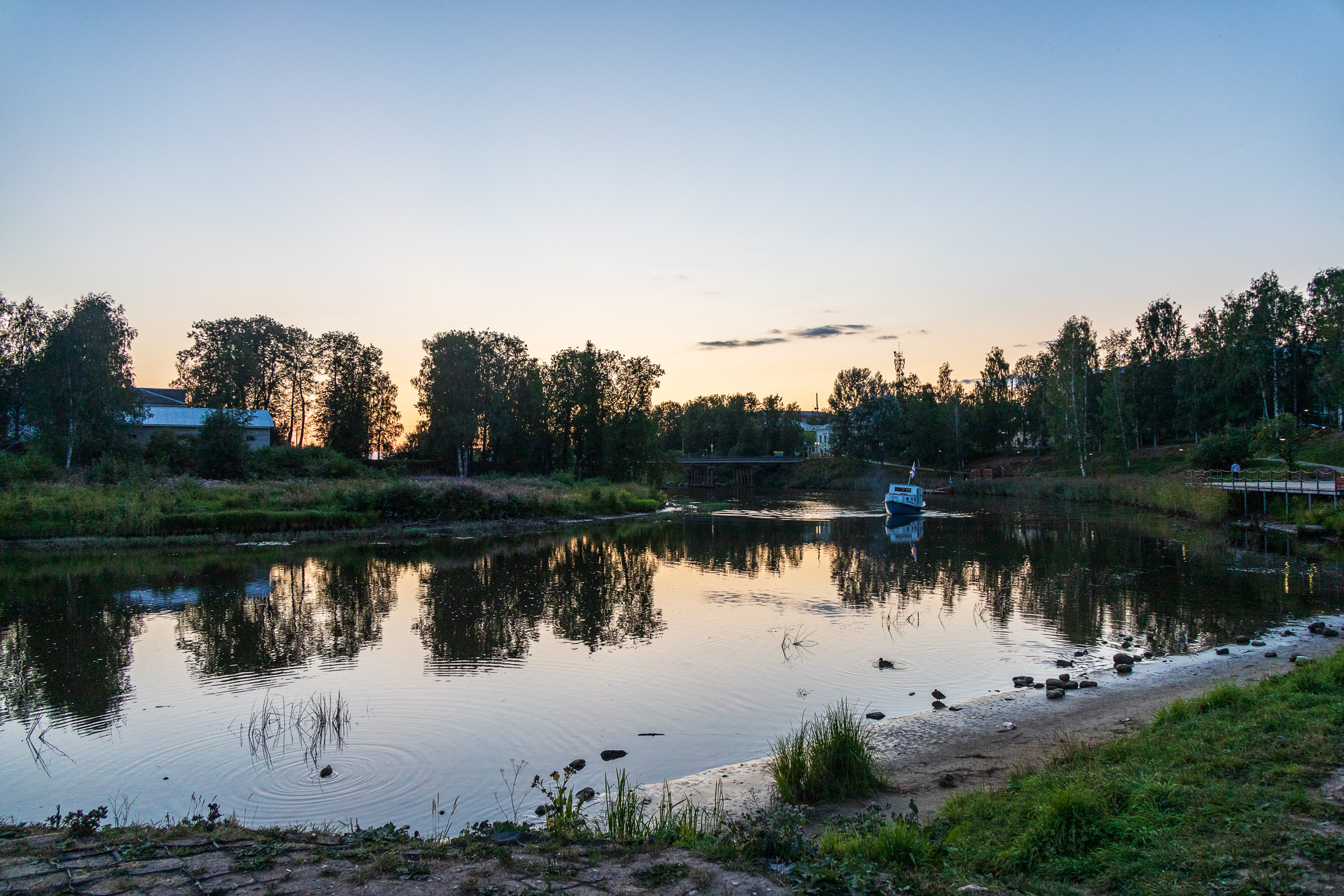 В Вытегре на одноименной реке