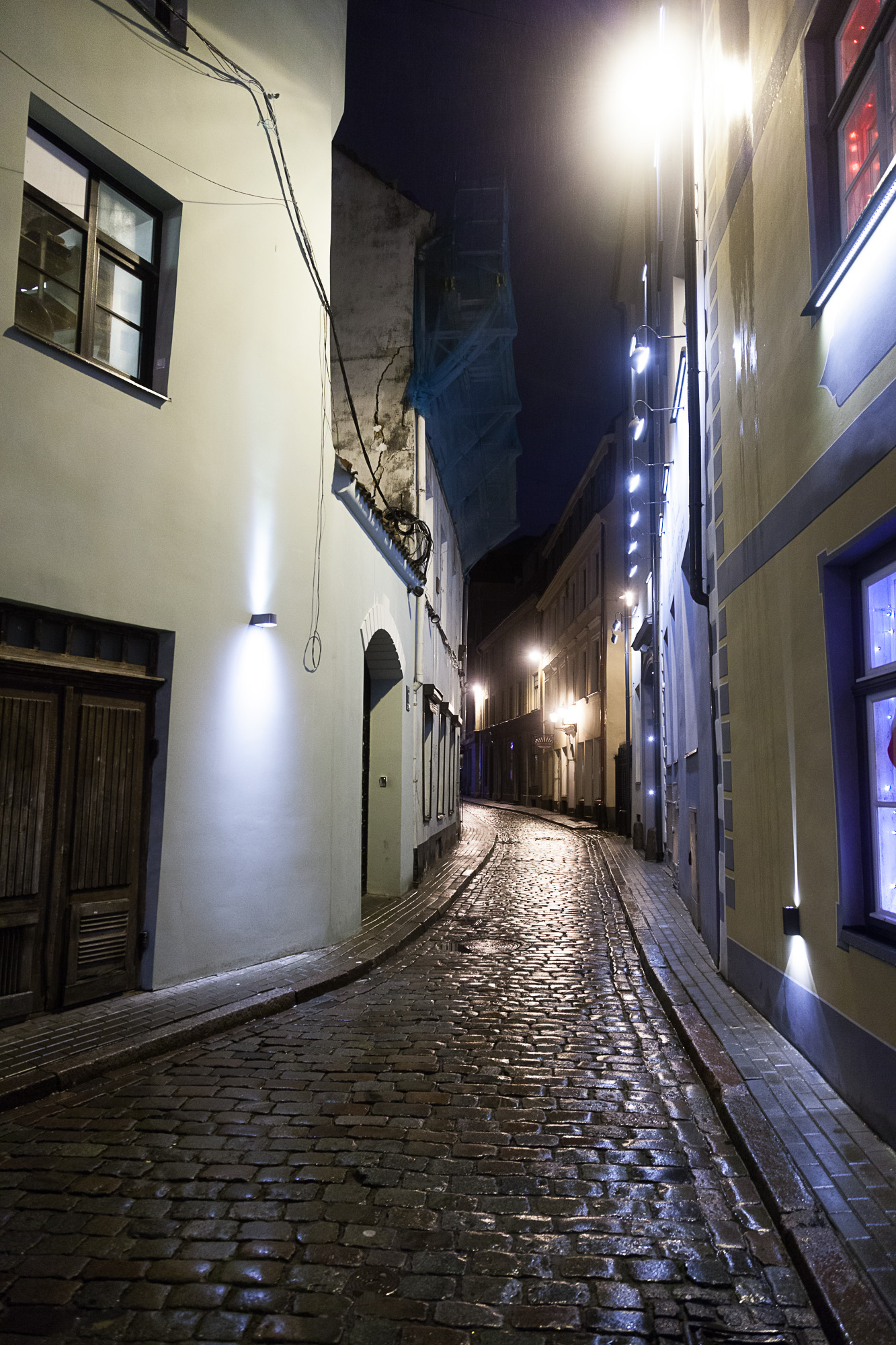 Ночные улочки Риги