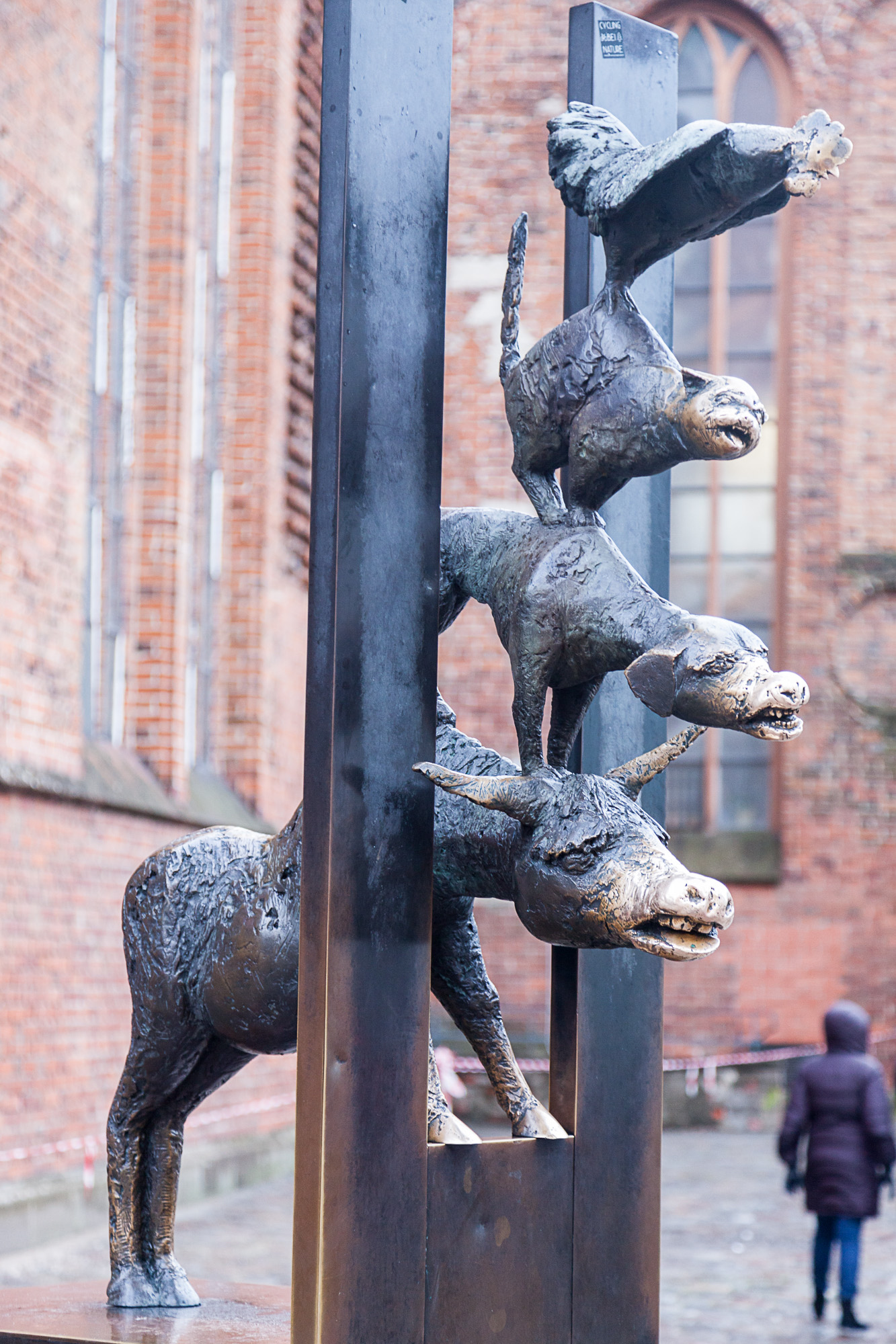 Памятник Бременским Музыкантам в Рига